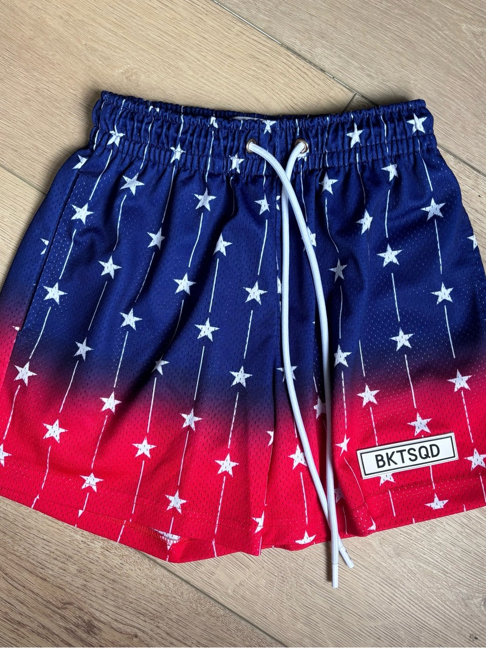 Adult BKTSQD Star America Mesh Shorts